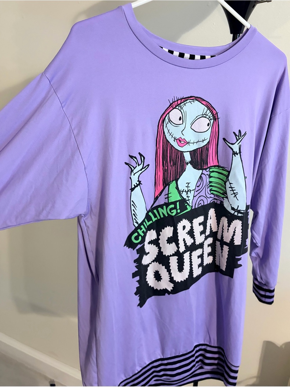 Disney Lavender 'Scream Queen' Short Sleeve Tee - The Nightmare Before Christmas